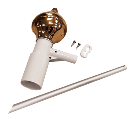 Flaggarm toppmonterad  150cm