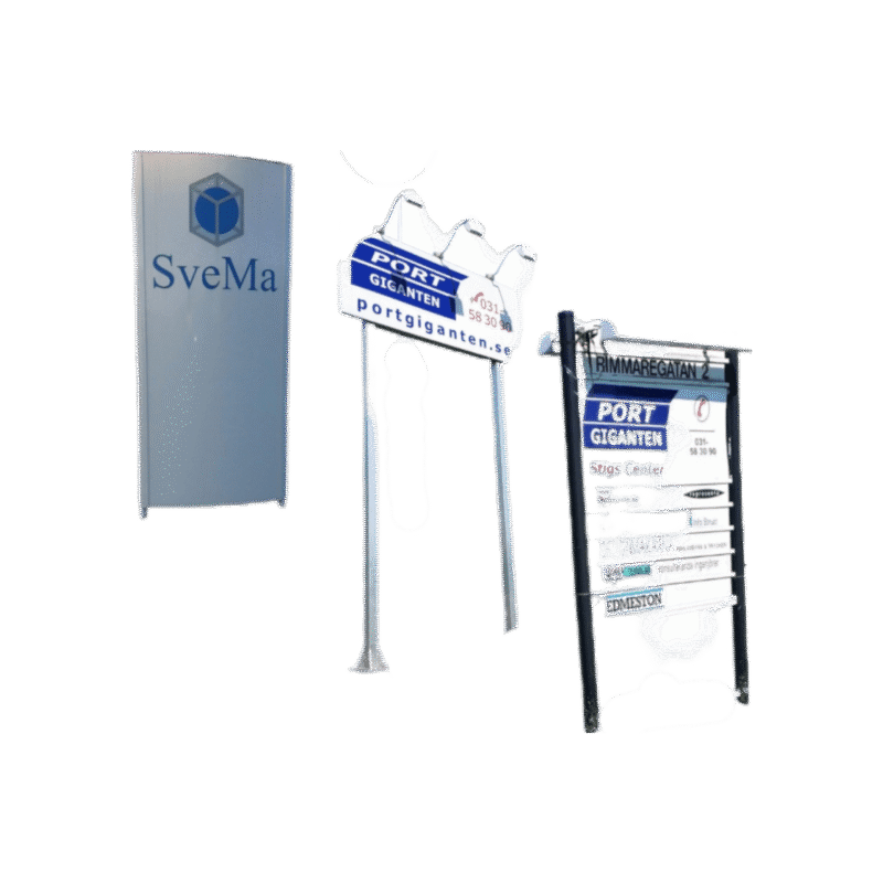 Montering av skyltar & vepor