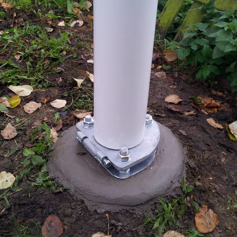 Montering av flaggstång i markyta (gräva & gjuta)